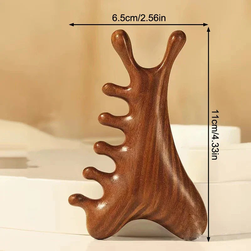 4-in-1 Manual Body Massager Comb for Scalp & Face