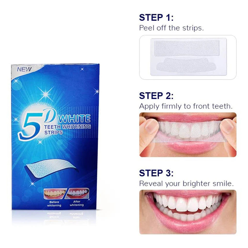 Teeth Whitening Strips Kit – Fast Stain Removal At Home