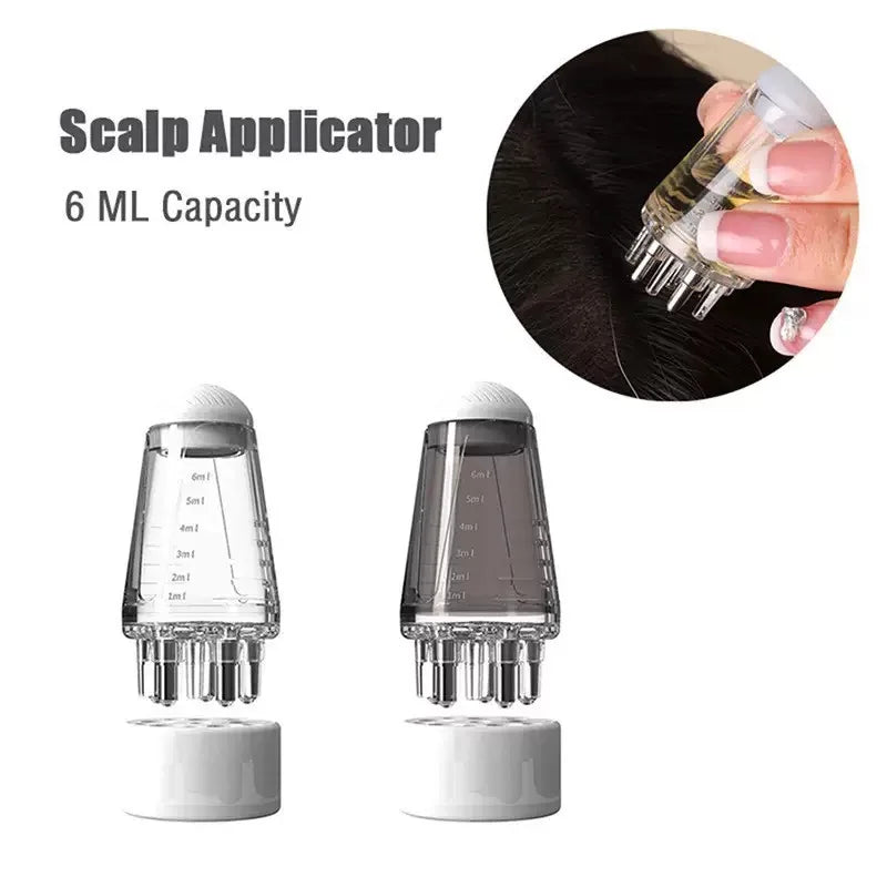 Scalp Oil Applicator Comb – Roller Massage & Precise Dosing
