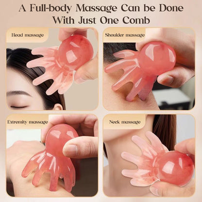 Octopus Scalp Massager Comb – 8-Tentacle Head Scratcher