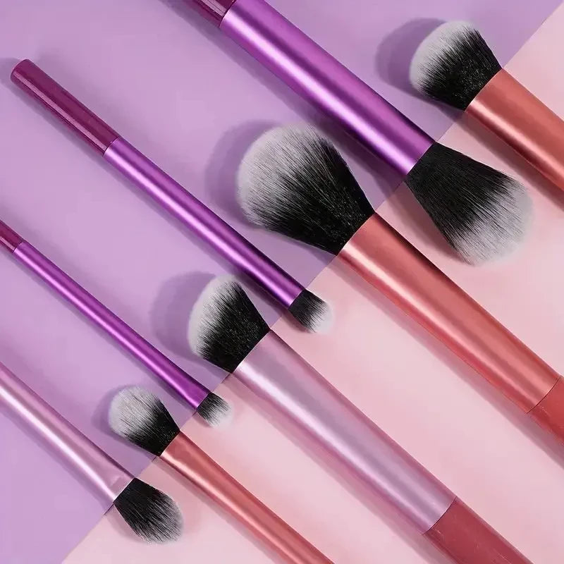 8-Piece Synthetic Makeup Brush Set for Face & Eyes