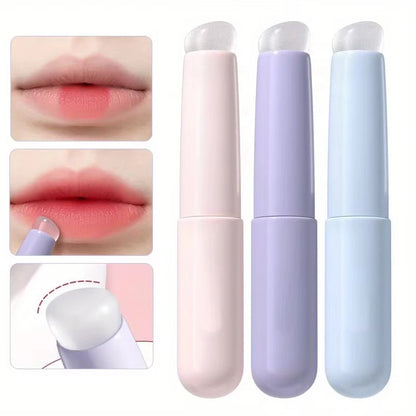 Silicone Lip Brush Applicator With Plastic Handle