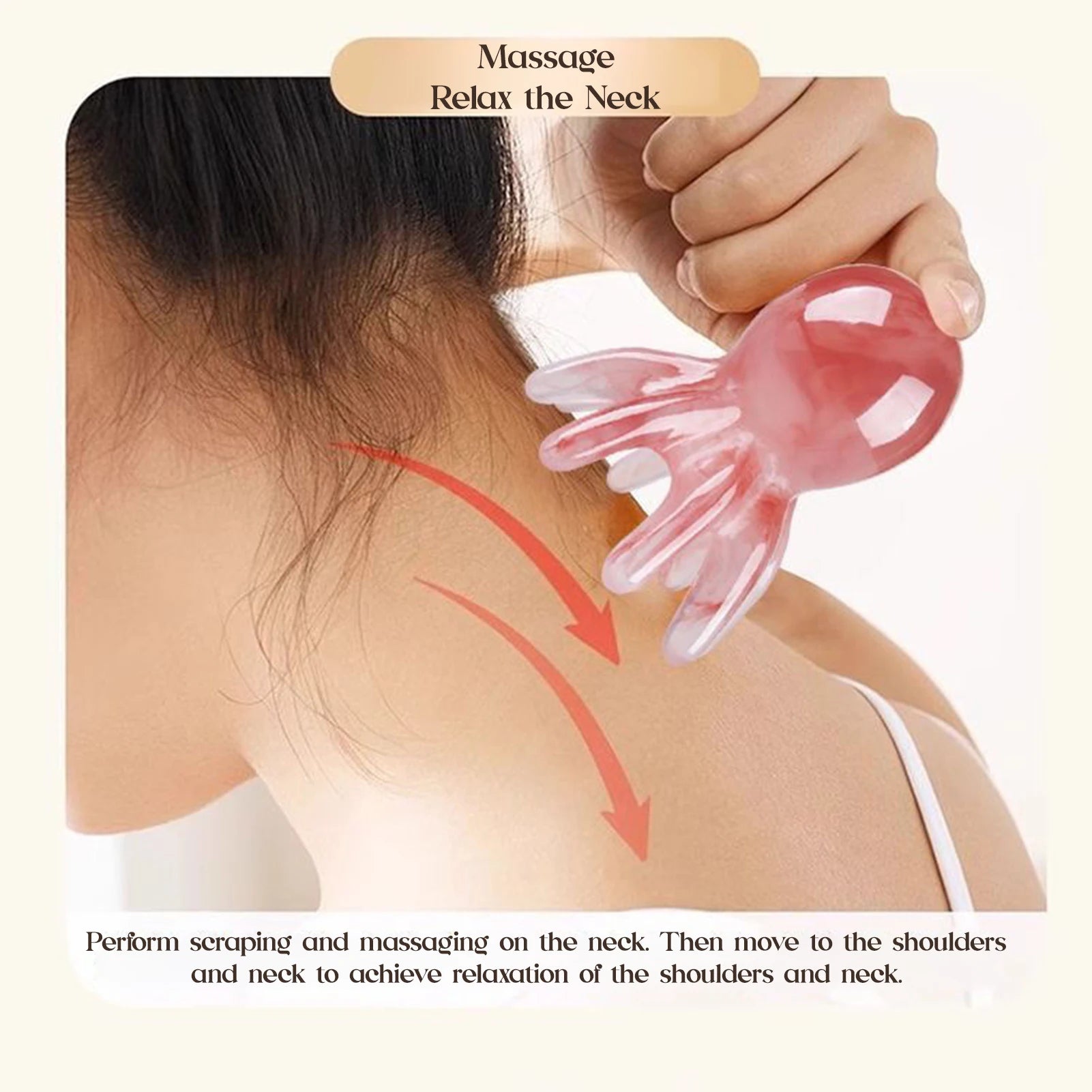 Octopus Scalp Massager Comb – 8-Tentacle Head Scratcher