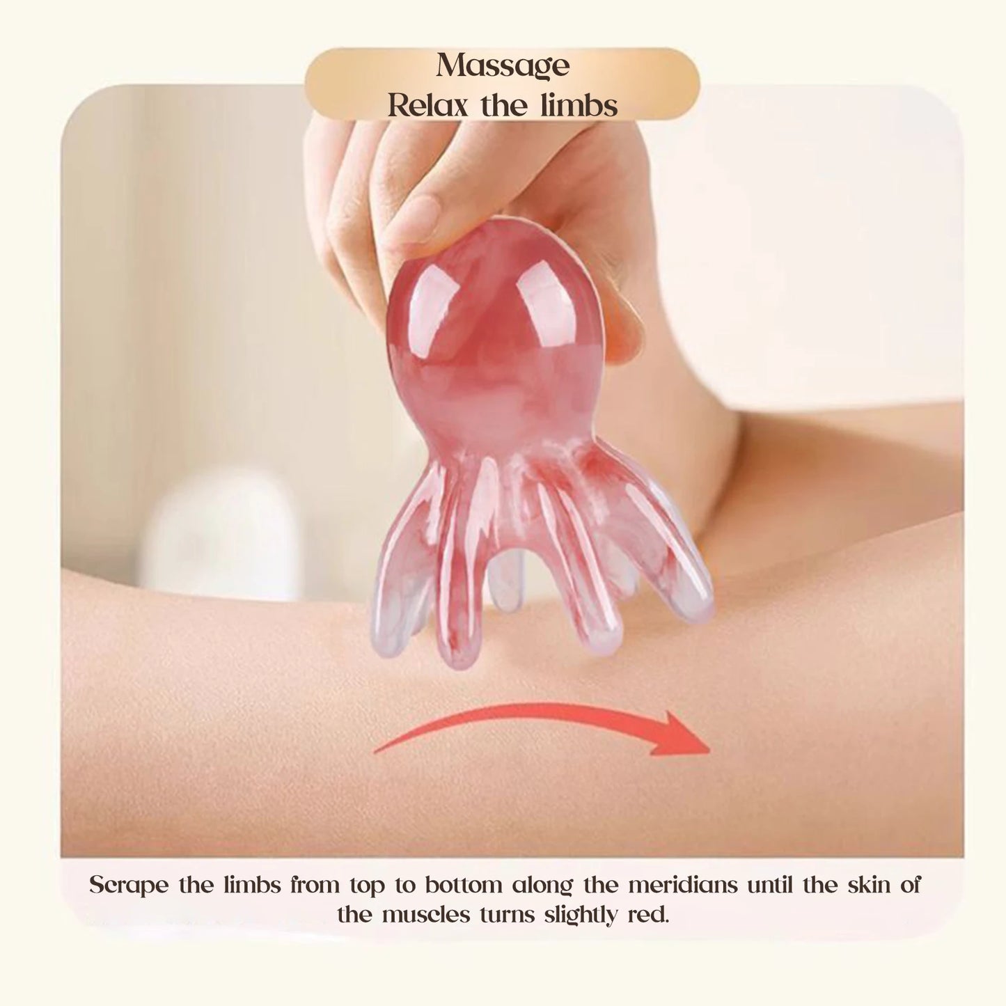 Octopus Scalp Massager Comb – 8-Tentacle Head Scratcher