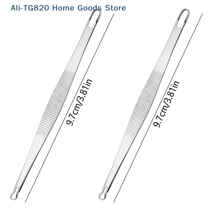 Double-Ended Stainless Steel Acne & Blackhead Extractor