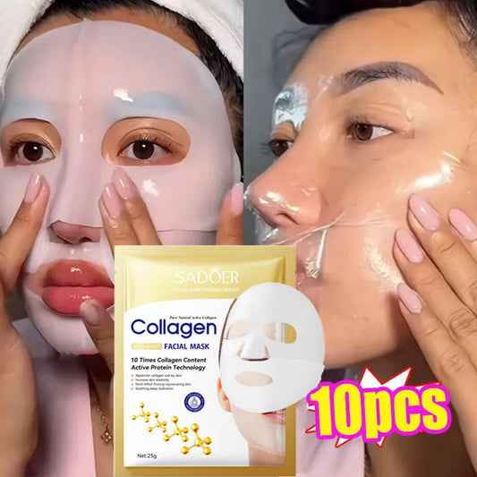Collagen Facial Sheet Masks – Hydrating Anti-Wrinkle Care