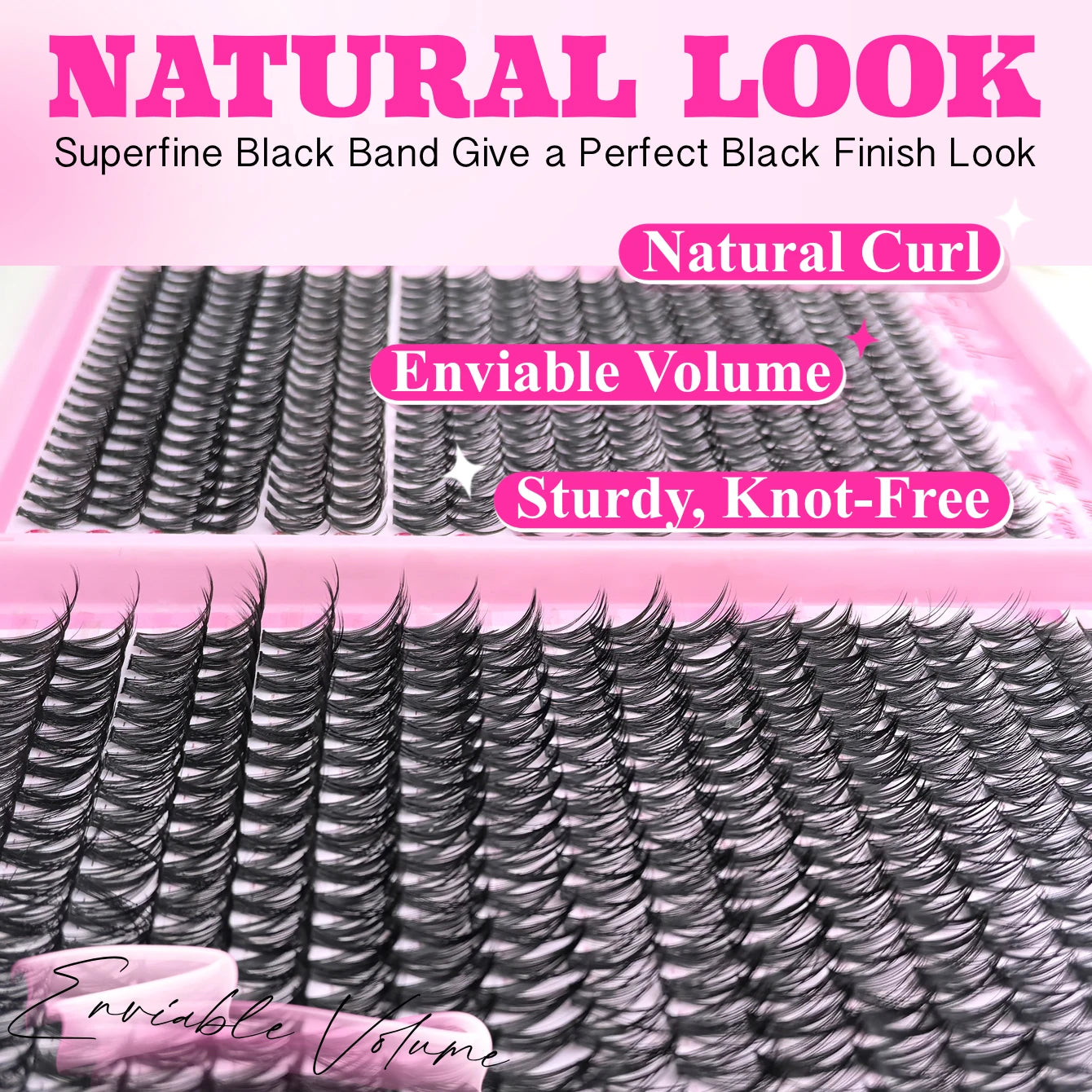 DIY Lash Extension Kit With Clusters, Bond And Seal