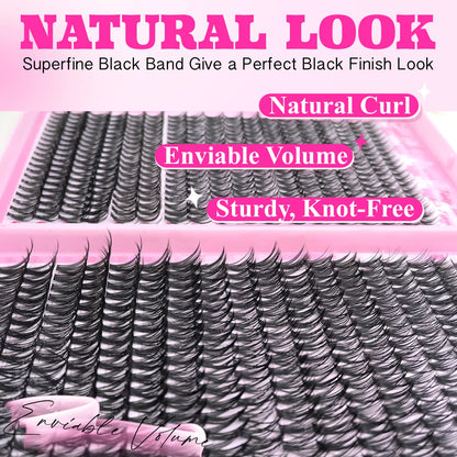 DIY Lash Extension Kit With Clusters, Bond And Seal