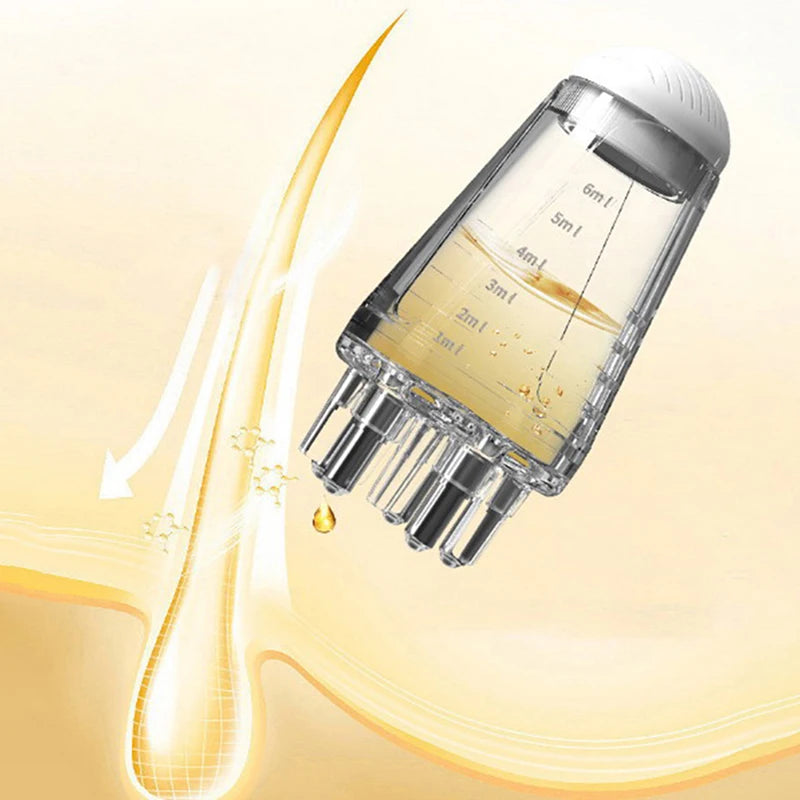 Scalp Oil Applicator Comb – Roller Massage & Precise Dosing