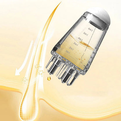Scalp Oil Applicator Comb – Roller Massage & Precise Dosing
