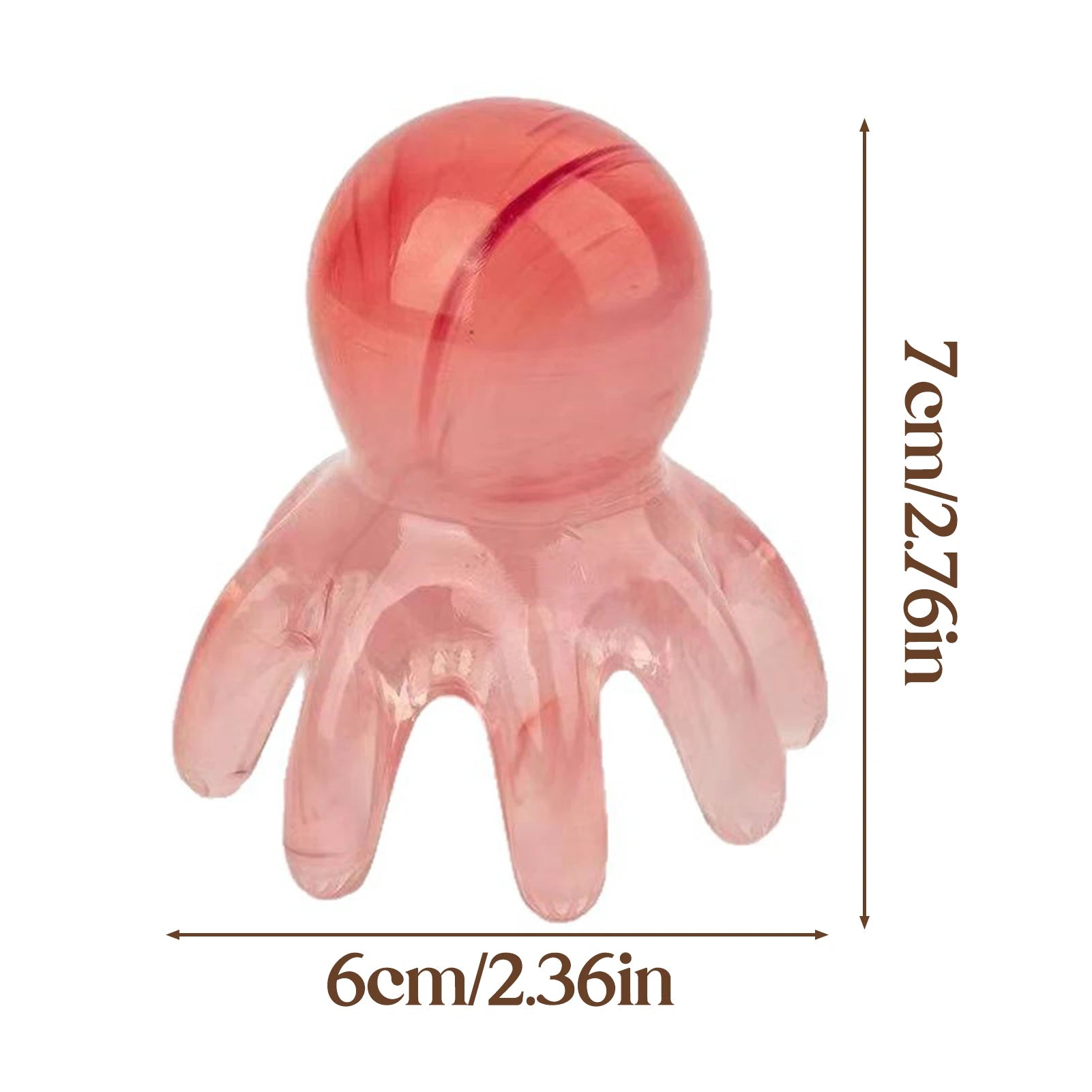 Octopus Scalp Massager Comb – 8-Tentacle Head Scratcher