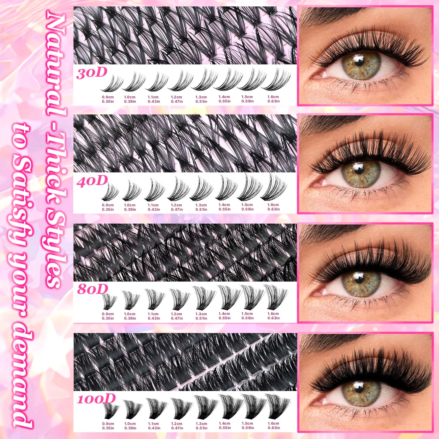 DIY Lash Extension Kit With Clusters, Bond And Seal