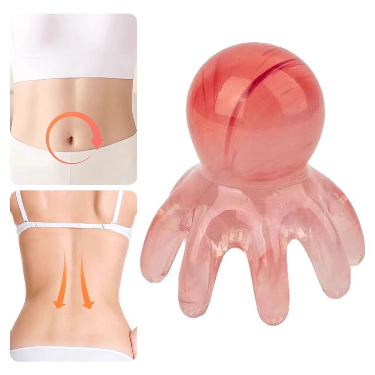 Octopus Scalp Massager Comb – 8-Tentacle Head Scratcher