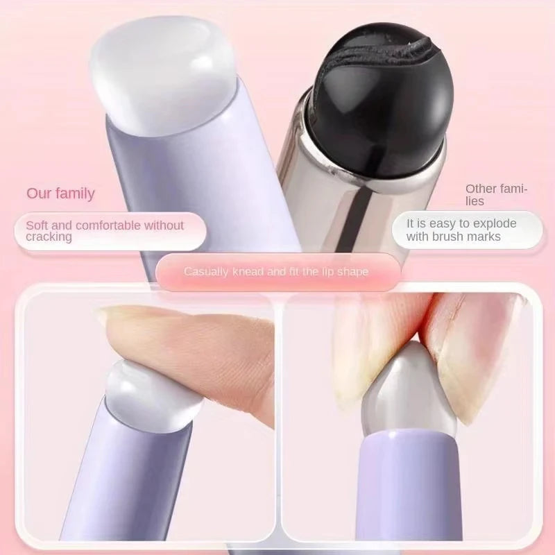 Silicone Lip Brush Applicator With Plastic Handle
