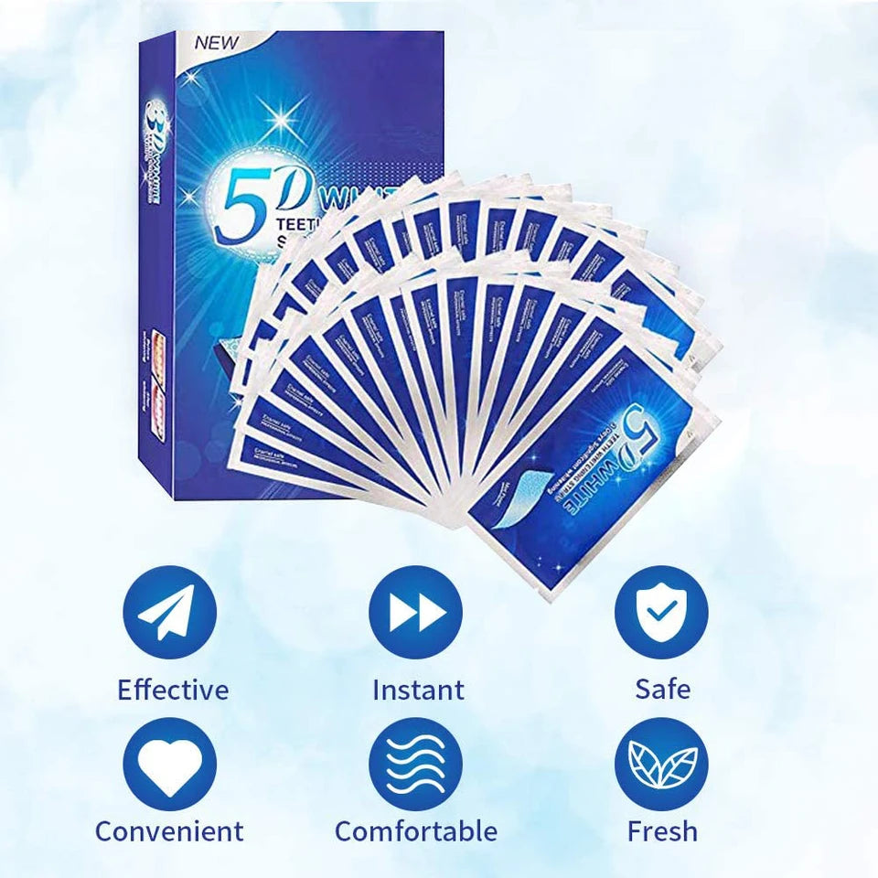 Teeth Whitening Strips Kit – Fast Stain Removal At Home