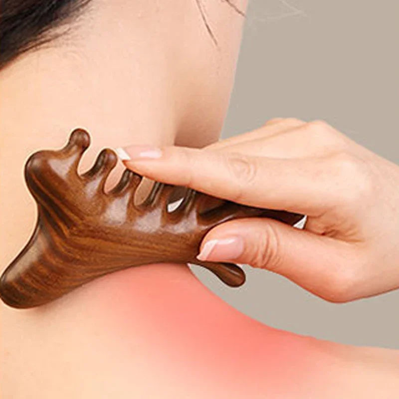 4-in-1 Manual Body Massager Comb for Scalp & Face