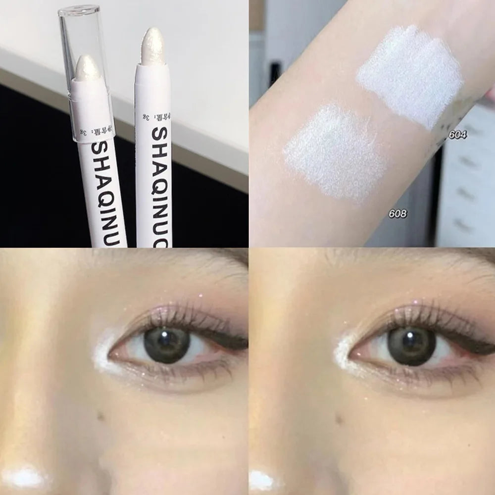 Matte Eyeshadow Stick & White Shimmer Eyeliner Highlighter
