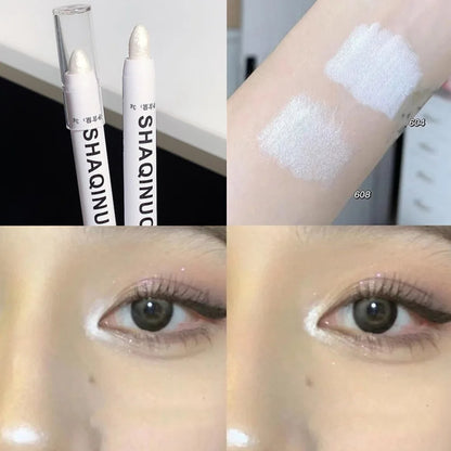 Matte Eyeshadow Stick & White Shimmer Eyeliner Highlighter