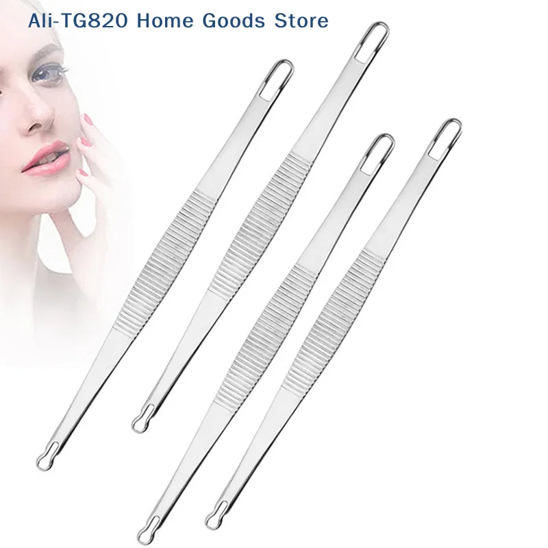 Double-Ended Stainless Steel Acne & Blackhead Extractor