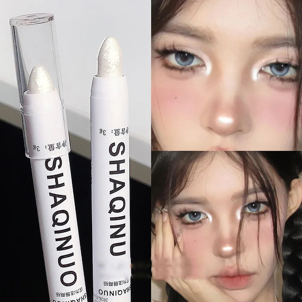 Matte Eyeshadow Stick & White Shimmer Eyeliner Highlighter