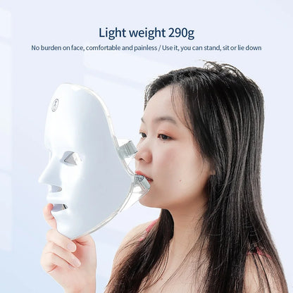 7-Color LED Facial And Neck Mask – Skin Rejuvenation